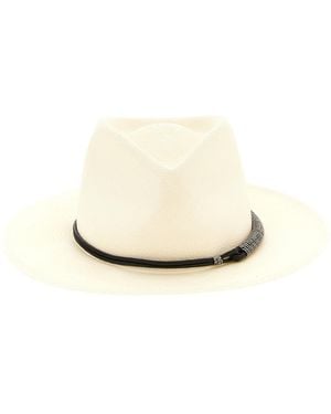 Brunello Cucinelli Polyamide Fedora Accessory - White
