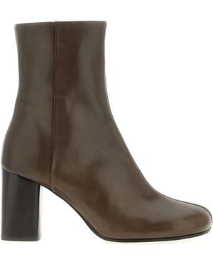 Lemaire 'Anatomic' Ankle Boots - Brown