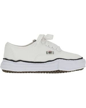 Maison Mihara Yasuhiro Cotton Trainers Upper: Cotton; Sole: Rubber - White