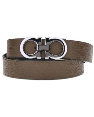 Ferragamo Reversible Leather Belt - Brown