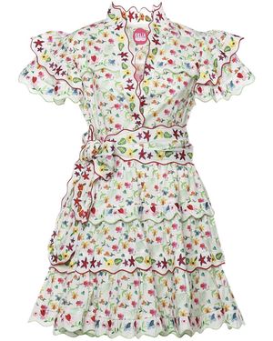 Cecilia B Dresses Cotton Spandex - White
