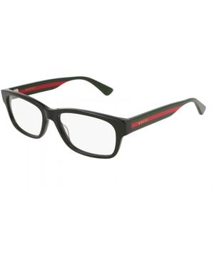 Gucci Eyeglasses Rectangle Full Rim, - Frame And Clear Demo Lenses Lens Gg0343O007 - Brown