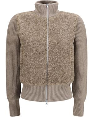 Herno Resort Ribbed Pure Wool Cardigan Merino Ovis Aries - Multicolor