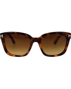 Tom Ford Ft1216 53F Acetate Sunglasses - Brown