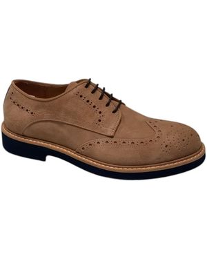 Payo Derbies Suede Shoe - Brown