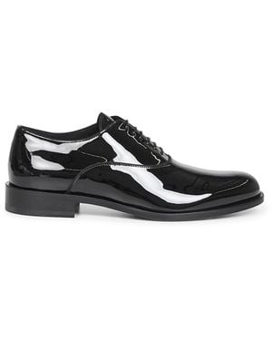 Giorgio Armani Patent Leather Oxfords - Black