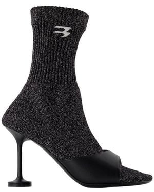 Balenciaga Carrera Trainers Mesh Leather Shoes Sandals - Black