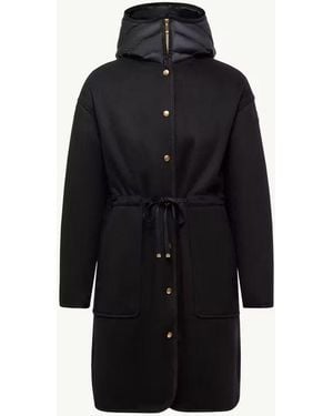Moncler Moncler Hooded Puffer Coat - Black