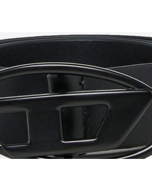 DIESEL Leather Belt & Braces - Black