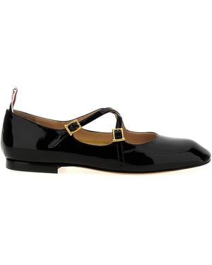 Thom Browne Flat Shoes - Black
