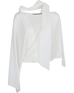 FEDERICA TOSI One Shoulder Blouse - White
