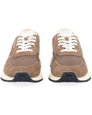 Autry Sneakers Reelwind Low Leather Polyamide Sneakers - Natural