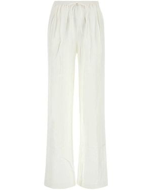 Loulou de Saison Silk Blend Soler Pant - White