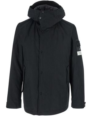 Stone Island Short Parka - Blue