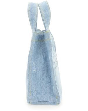 Acne Studios Shopper Bag Denim Cotton Handbags - Blue