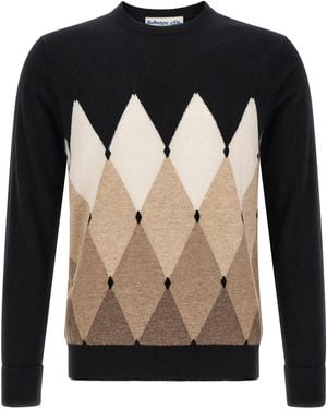 Ballantyne Diamond Sweater - Blue