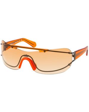 Off-White c/o Virgil Abloh Sunglasses Shield Rimless, Gunmetal/ Frame And Gradient Lens Oeri103Bigwharf7720 - Orange