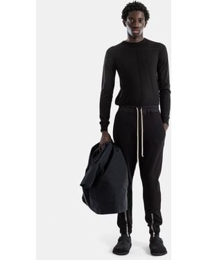 Rick Owens Tecuatl Tapered Nep Terry Jersey Jogging Trousers - Black