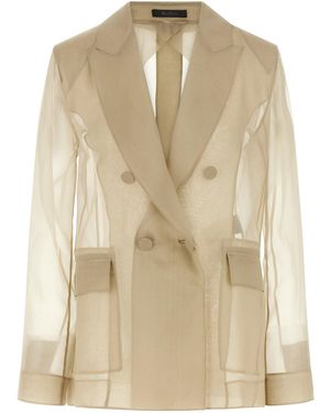 Max Mara Mxeslogan Blazer - Natural