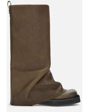 The Attico Robin Combat Boot - Brown