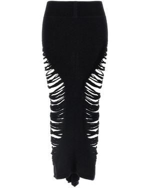 Rick Owens Calf Dauphine Skirt - Black