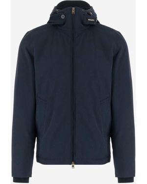Woolrich Cotton Blend Jacket - Blue