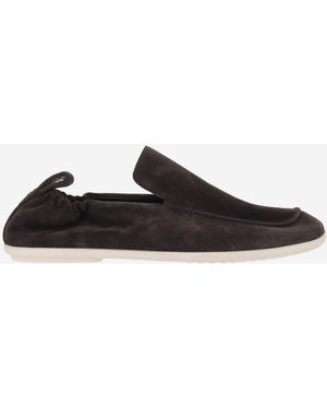 Bottega Veneta Calf Leather Shoes Espresso-String - Black