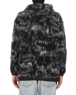 Aries Oversize Sweatshirt Virgin Wool Polyester Acrylic Sweatshirts - Black