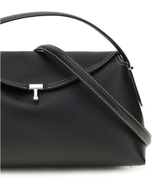 TOTEME Handbag T-Lock Calf Leather Handbags - Black