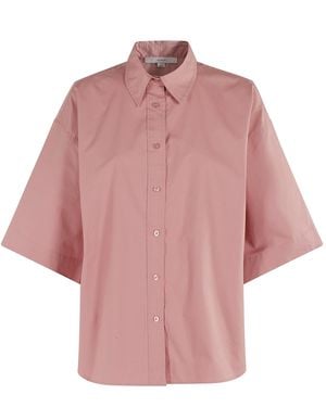 REMAIN Birger Christensen Oversized Short Sleeve Shirt - Pink