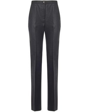 Pinko Trench Coat With Rhinestones And Studs - Blue