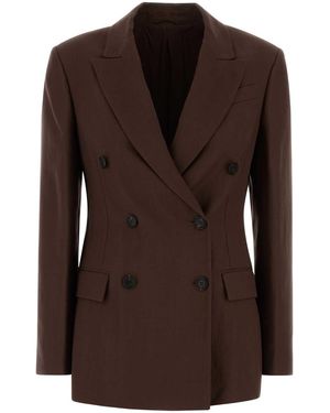 Brunello Cucinelli Jersey Blazer - Brown