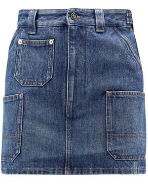 Givenchy Skirts Cotone - Blue