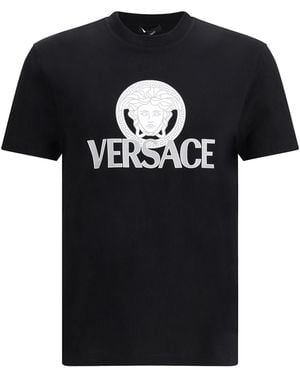 Versace Logoed T-Shirt - Black