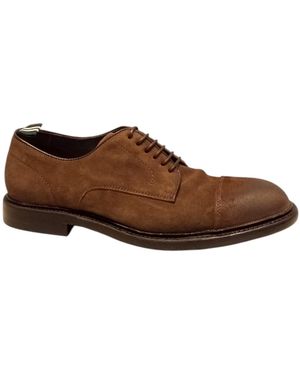 Green George Cuoio Wash Suede Shoe - Brown