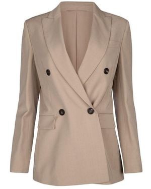 Brunello Cucinelli Wool Jacket - Natural
