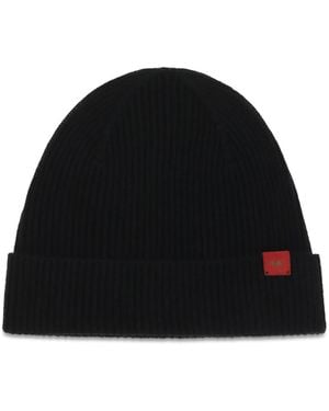 Kiton Wool Beanie Hat Merino Ovis Aries E Hairbands - Black