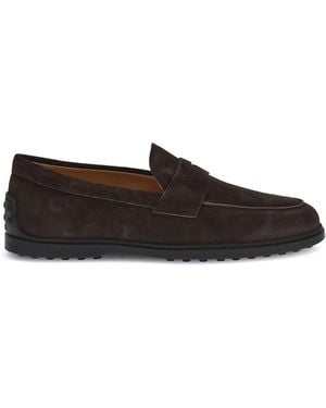 Tod's Suede Loafers - White