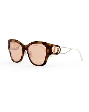 Dior Sunglasses Cat Eye Full Rim, Light Havana Frame And Lens 30Montaigneb2U26L0 - Brown