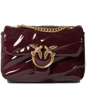 Pinko Love Puff Quilted Shoulder Bag - Purple