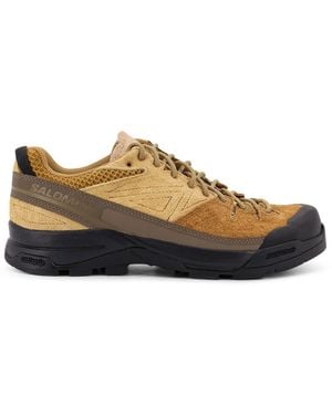 Salomon X-Alp Suede Low-Top Trainers - Brown