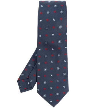 Etro Patterned Tie - Blue