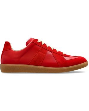 Maison Margiela Leather Sports Shoes - Red