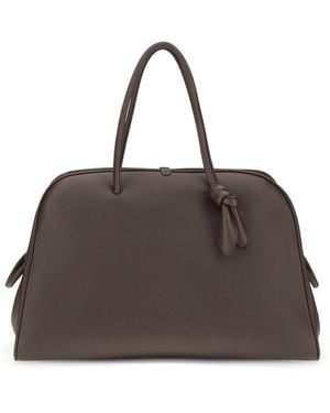 Jacquemus Le Grand Tourisme Travel Bag Calf Leather Bos Taurus Handbags - Brown