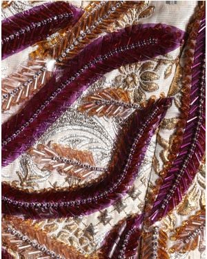 Dolce & Gabbana Sequin Midwaist A-Line Mini Skirt - Purple
