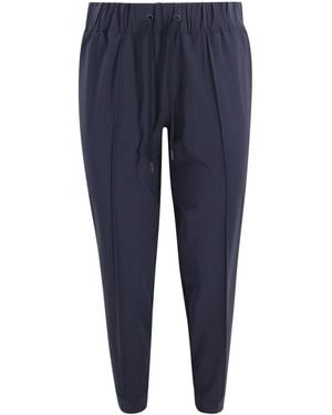Herno Drawstring Paneled Pants - Blue