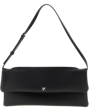 Courreges Cowhide Clutch Bag - Black