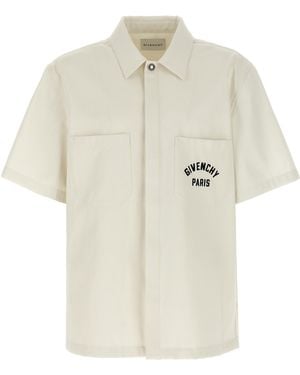 Givenchy Logo Embroidery Shirt - White