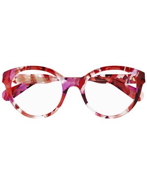 Chloé Ch0264O Linea Gayia 007 Fuchsia Recycled Acetate Occhiali Da Vista - Red