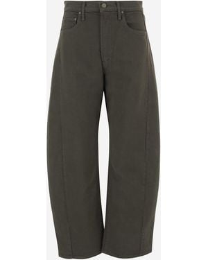 Mother Stretch Cotton Pants Jean - Gray